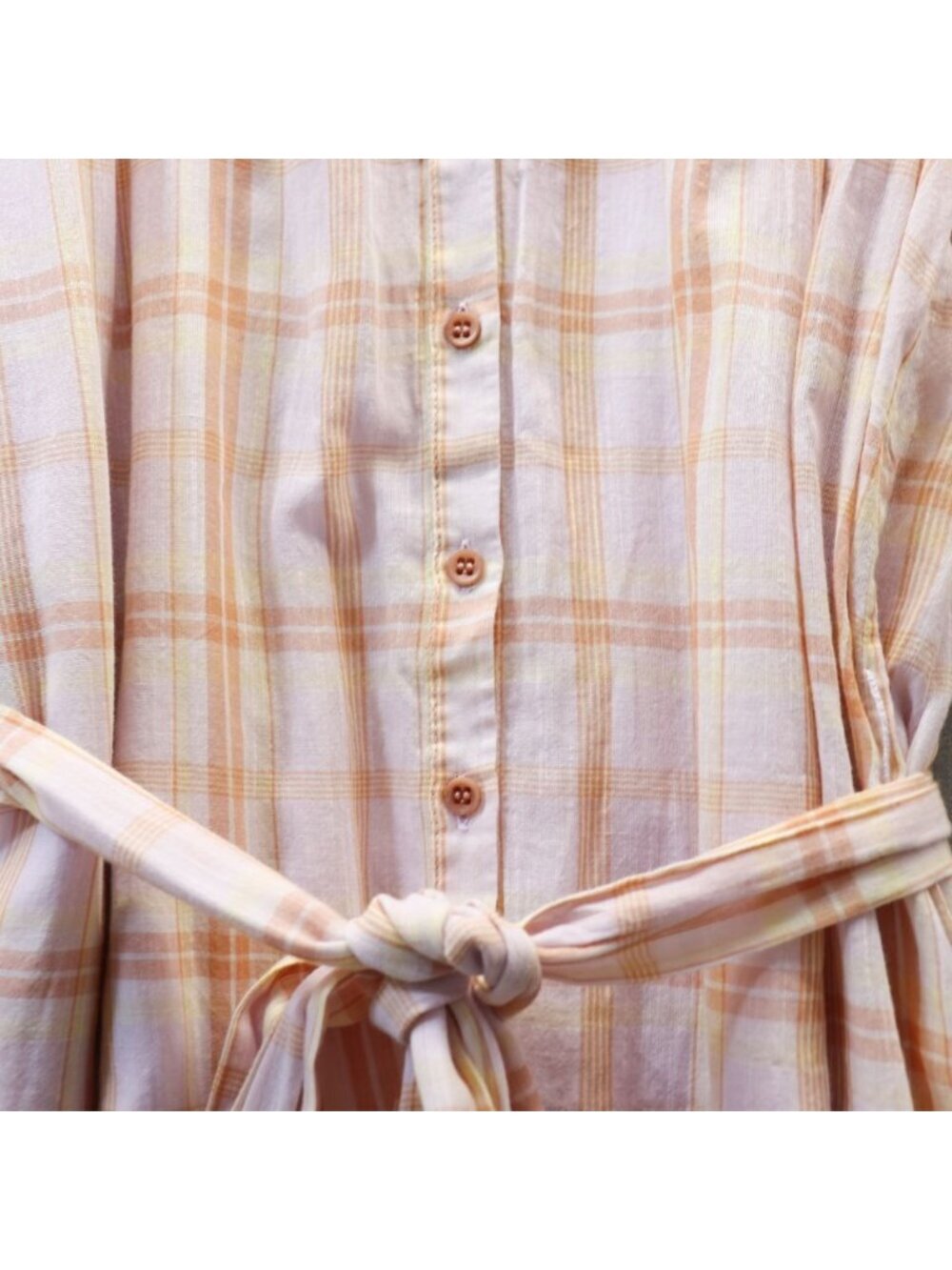 Ulla Johnson Fayette Plaid Midi Shirt Dress Size with Slip 12 NWT - Picture 8 of 16